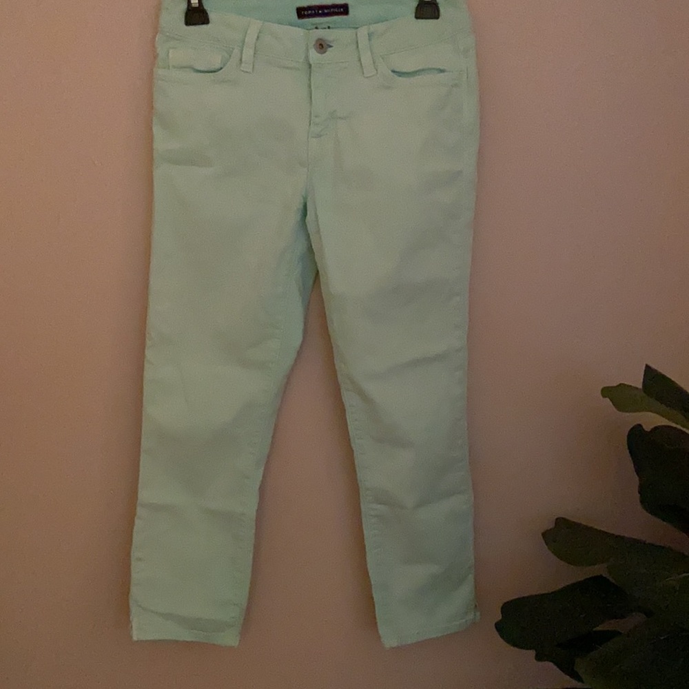 Tommy Hilfiger Mint Green Size 2 Capri Jeans - Picture 5 of 9